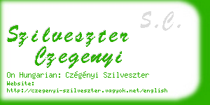 szilveszter czegenyi business card